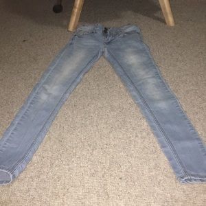 Light colored jeans.